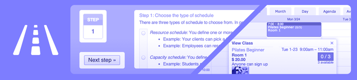 Booking schedule types